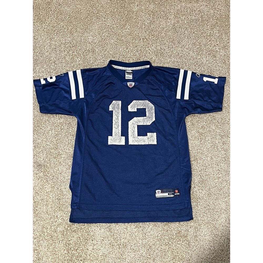 Custom Last Name Potter Indianapolis Colts Reebok YOUTH Jersey Size XL